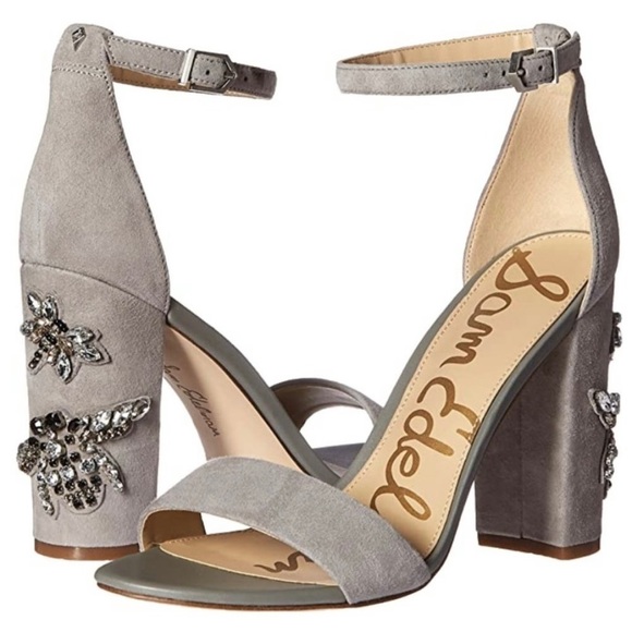 Sam Edelman Shoes - Sam Edelman Womens Yaro 2 Dress Sandal Suede Ankle Strap in Grey Size 8